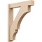 Ekena Millwork 6-in W x 30-in D x 38-in H Balboa Block Rough Cedar Woodgrain TimberThane Outlooker, Primed Tan OUTUR060X30X38BOA44RCPR - alternate 1